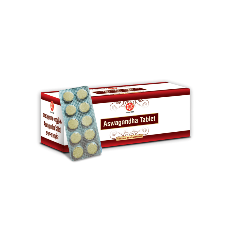 SNA OUSHADHASALA Ashwagandha Tablet 500 mg Strip of 50 QTY