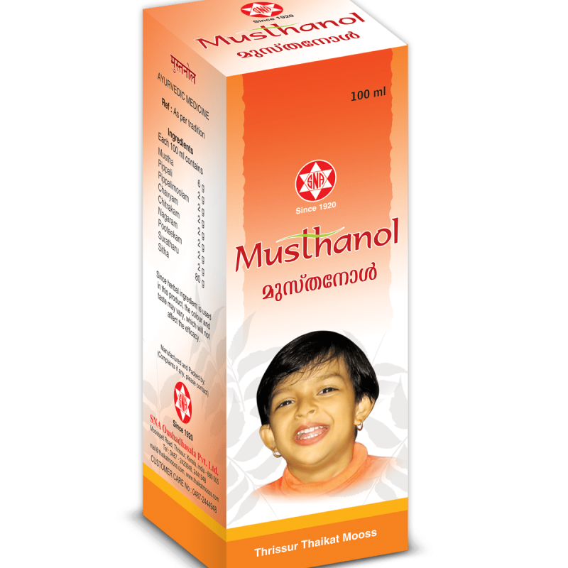 SNA OUSHADHASALA Musthanol Bottle of 100 ML