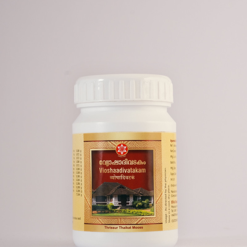 SNA OUSHADHASALA Vioshaadivatakam Jar of 50 GM